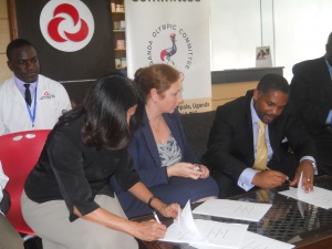Uganda Olympic Committee, Aga Khan Hospital Sign Medical agreement to help Uganda's athletes