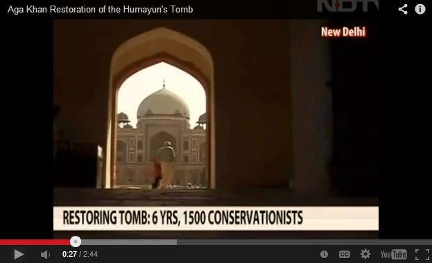 NDTV: Aga Khan Restoration of the Humayun's Tomb