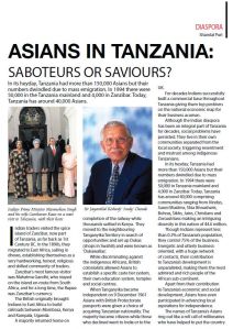 Asians in Tanzania - Article by Shamlal Puri