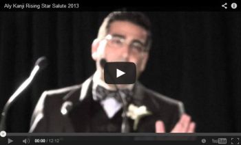Salute 2013 - Rising Star Award for Aly Kanji