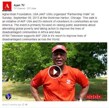 Aga Khan Foundation Walk Chicago - September 2013