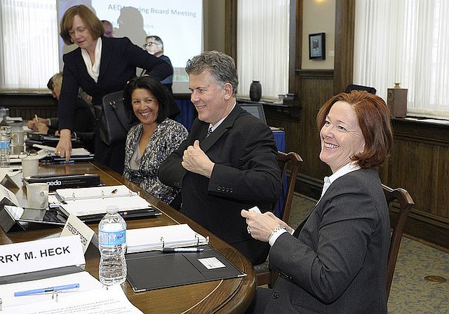 Premier Alison Redford meets in Calgary Tuesday, January 7, 2014, with Alberta economic leaders appointed to the Alberta Economic Development Authority (AEDA).
