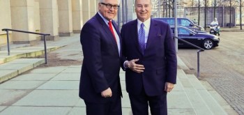 Germany's Minister Of Foreign Affairs Welcomes Prince Aga Khan