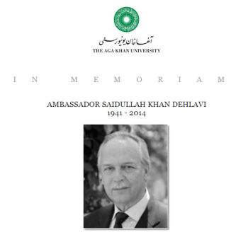 In Memoriam: Ambassador Saidullah Khan Dehlavi