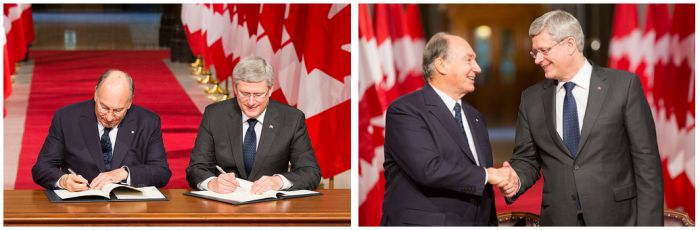 PM Harper Flickr Set: Canada and His Highness the Aga Khan sign a Protocol of Understanding