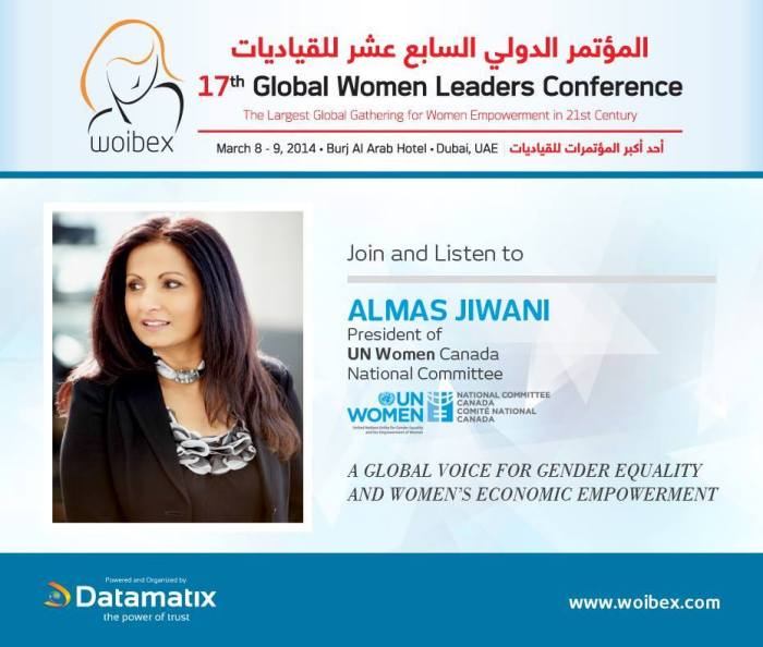 Almas Jiwani to Deliver Keynote Address at the Global Women Leaders Conference in Dubai