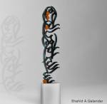 Shahid Akhtar Qalandar: Calligraphy sculpture