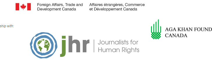 Aga Khan Foundation Canada and Journalists for Human Rights presents: Journalism as a Tool for Development