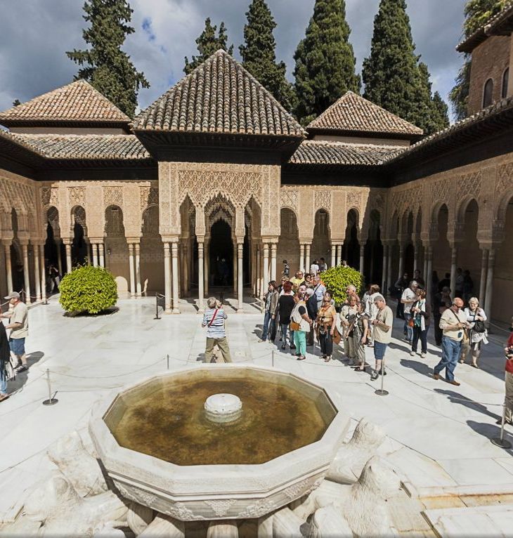 Panoramic View of The Alhambra Gardens