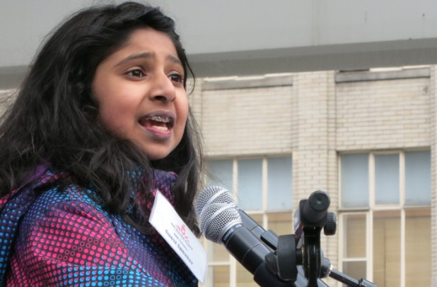 Alyna Nanji at the One Billion Rising Toronto Event