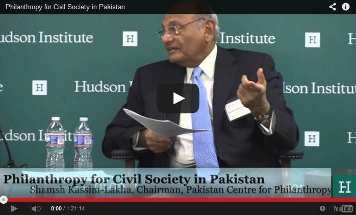 Dr. Shamsh Kassim-Lakha & Dr. Mirza Jahani: Philanthropy for Civil Society in Pakistan