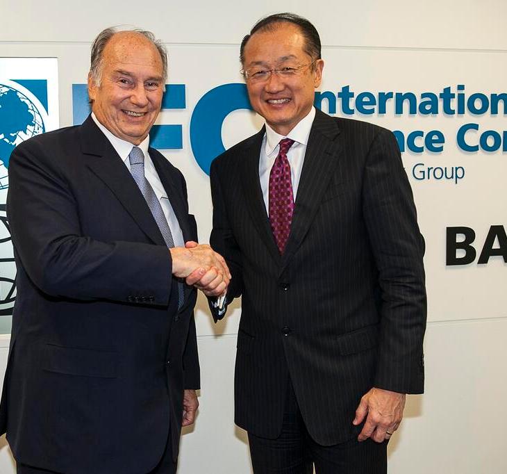 World Bank's President Welcomes His Highness the Aga Khan