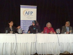 Philanthropists Panelists -Sheherazad Hirji (Agha Khan Foundation); Dr. Aliaa Dakroury; Dr. Safaa Fouda (Ottawa Muslim Women’s Organization), and Muneeb Nasir (Olive Tree Foundation).