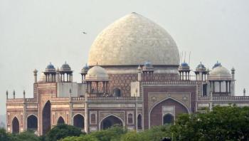 Hit by storm, repair on Humayun’s Tomb dome begins