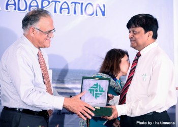 Vice Chancellor of NED university presenting memento to the chief guest