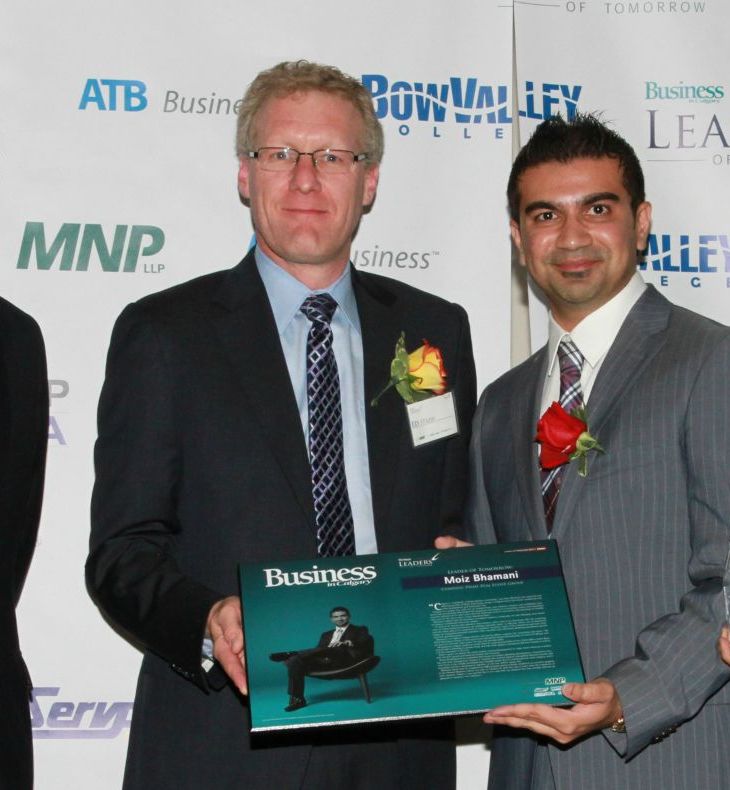 Moiz Bhamani, CEO, Prime Real Estate Group, win’s Calgary’s most respected ‘Leader’s of Tomorrow Award’