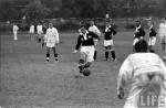 His Highness the Aga Khan playing soccer at Harvard (Image - Life Magazine)