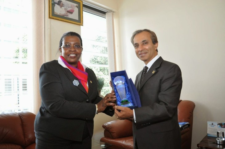 EALA Speaker, Aga Khan Development Network Representative in Uganda, H.E. Ambasador Mahmood Ahmed hold Talks