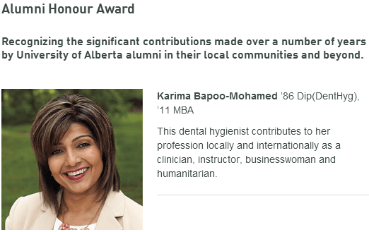 Karima Bapoo-Mohamed, Danisha Bhaloo, to receive Alumni awards from University of Alberta
