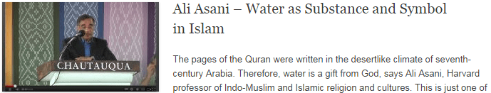 Ali Asani – Water as Substance and Symbol in Islam