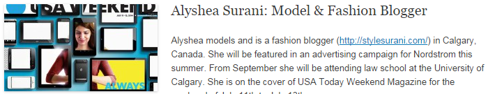 Alyshea Surani: Model & Fashion Blogger Alyshea Surani: Model & Fashion Blogger