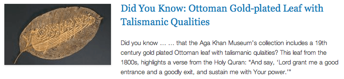 DYK - Nature Perspective - Ottoman Gold Leaf