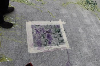 Garden in a Garden - Pattern squared off to inspire the wrapping paper design for the gift shop. (Image: Ismailimail/AM)