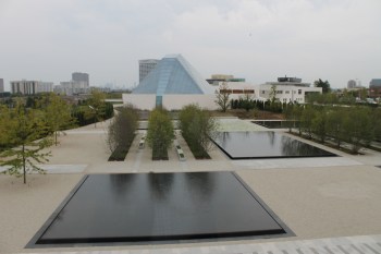 Ismaili Centre, Toronto from the Aga Khan Museum.
