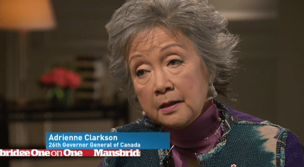 MANSBRIDGE ONE ON ONE -  Adrienne Clarkson