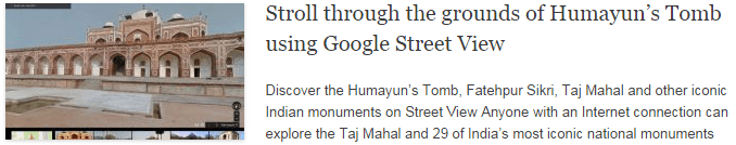 Stroll through the grounds of Humayun’s Tomb using Google Street View