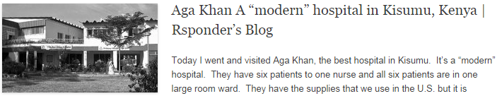 Aga Khan A “modern” hospital in Kisumu, Kenya | Rsponder’s Blog