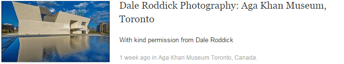 Dale Roddick Photography: Aga Khan Museum, Toronto Dale Roddick Photography: Aga Khan Museum, Toronto
