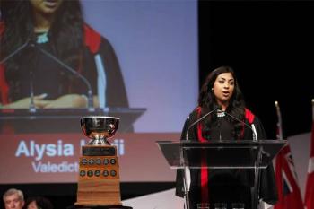 Valedictorian Alysia Harji wins Seneca Cup