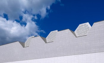 The hexagonal skylights, or 'lanterns', introduce shafts of ambient light - the hexagon being symbolic, in the faith, of heaven. (Image: Wallpaper/Aga Khan Museum) <br> Click the image to learn more >>