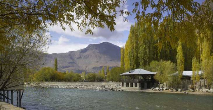 Khorog City Park  after restoration by the Aga Khan Trust for Culture (Photo AKDN)