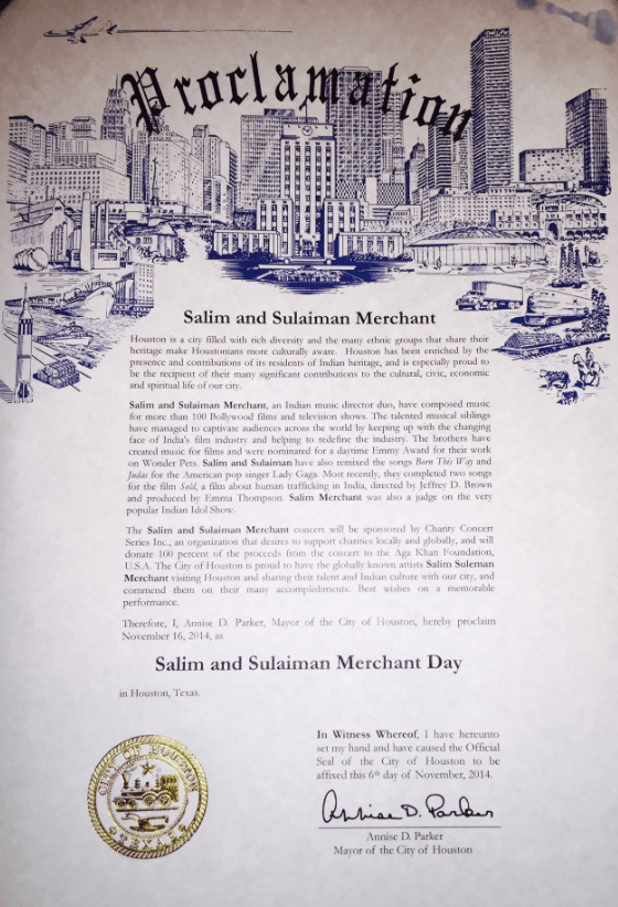 SS - Houston Proclamation-closeup