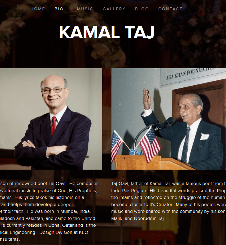 Kamal Taj's Website