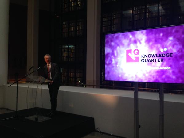 Roly Keating, announcing the launch of Knowledge Quartet (a consortium of 35 knowledge based institutions) at the British Library in the heart of London.
