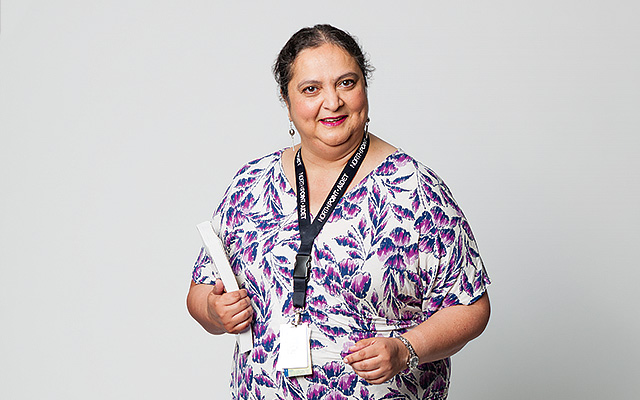Outstanding Nurse Educator - Rozina Bhimani, Director of the Doctorate of Nursing Practice Program, St. Catherine University, and Certified Nurse Practitioner, North Point Wellness Center Clinic in North Minneapolis. (Photo: Becca Sabot)