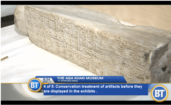 4 of 5: Conservation treatment of artifacts before they are displayed in the exhibits . (via Breakfast Television)