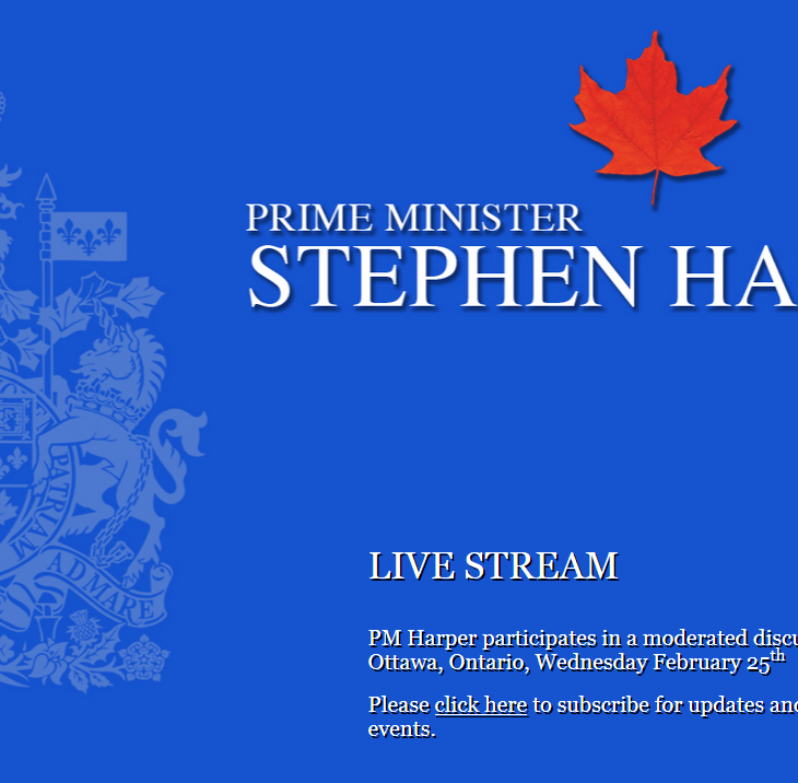 Prime Minister Stephen Harper and Bill Gates at the Delegation of the Ismaili Imamat