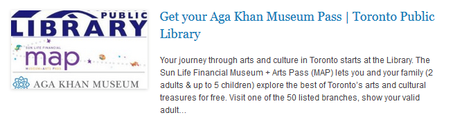 Get your Aga Khan Museum Pass  Toronto Public Library