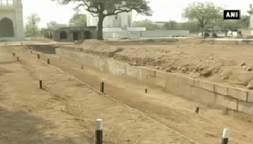 16th century wall discovered at India's heritage park - Qutub Shahi via ANI news