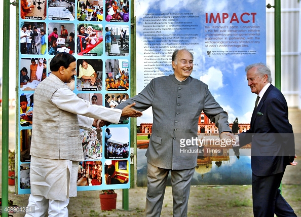 Prince Aga Khan Lays Foundation Stone Of Sunken Museum At Humayun Tomb