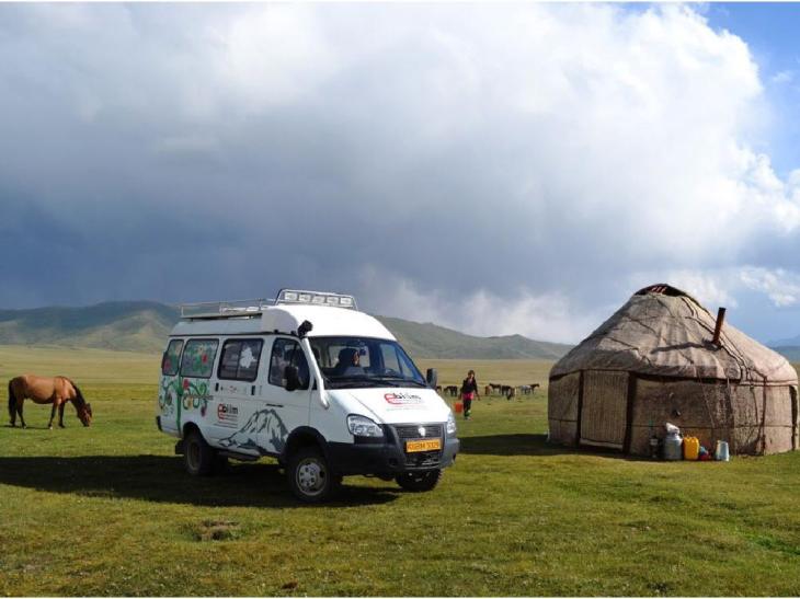 The Aga Khan’s University of Central Asia (UCA) uses a specially equipped van that functions as a mobile digital library to upgrade education in rural areas of Kyrgyzstan. (image credit: UCA/Calgary Herald)
