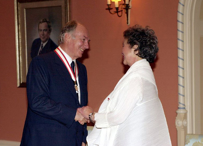 His Highness the Aga Khan invested Companion of the Order of Canada