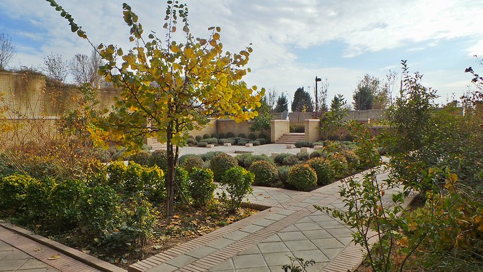 One of the many courtyards of the Ismaili Centre, Dushanbe