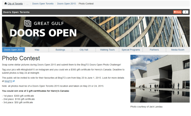 Doors Open Toronto - Photo Contest - Calling all Photographers to submit Aga Khan Museum & Ismaili Centre, Toronto photos by May 24 midnight EST