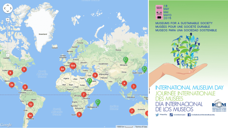 International Museum Day - map