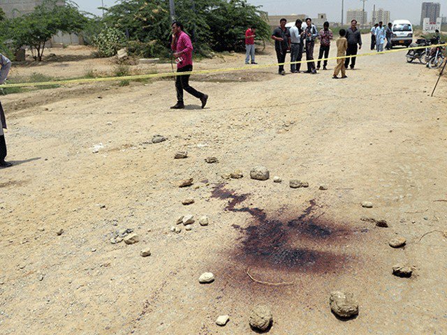I can never forget the smell of the blood or the images of the blood-soaked sand out of my head. (Image credit AFP via The Express Tribune)